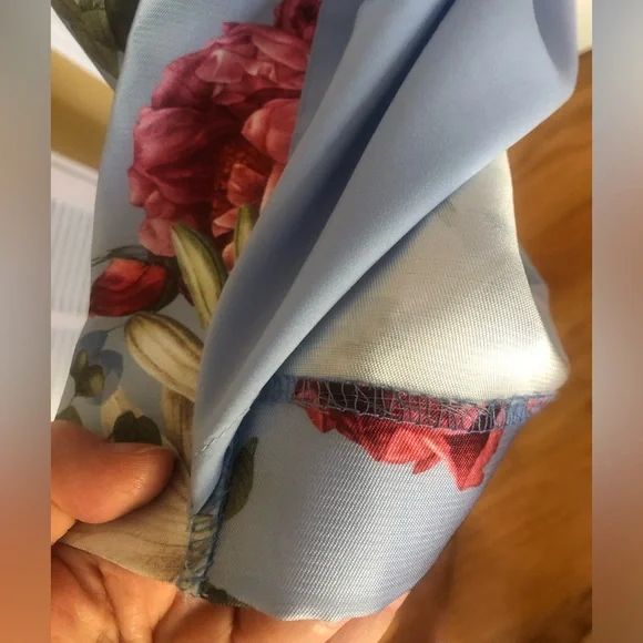 Sachin & Babi Brooke powder blue bouquet gown - Picture 5 of 12